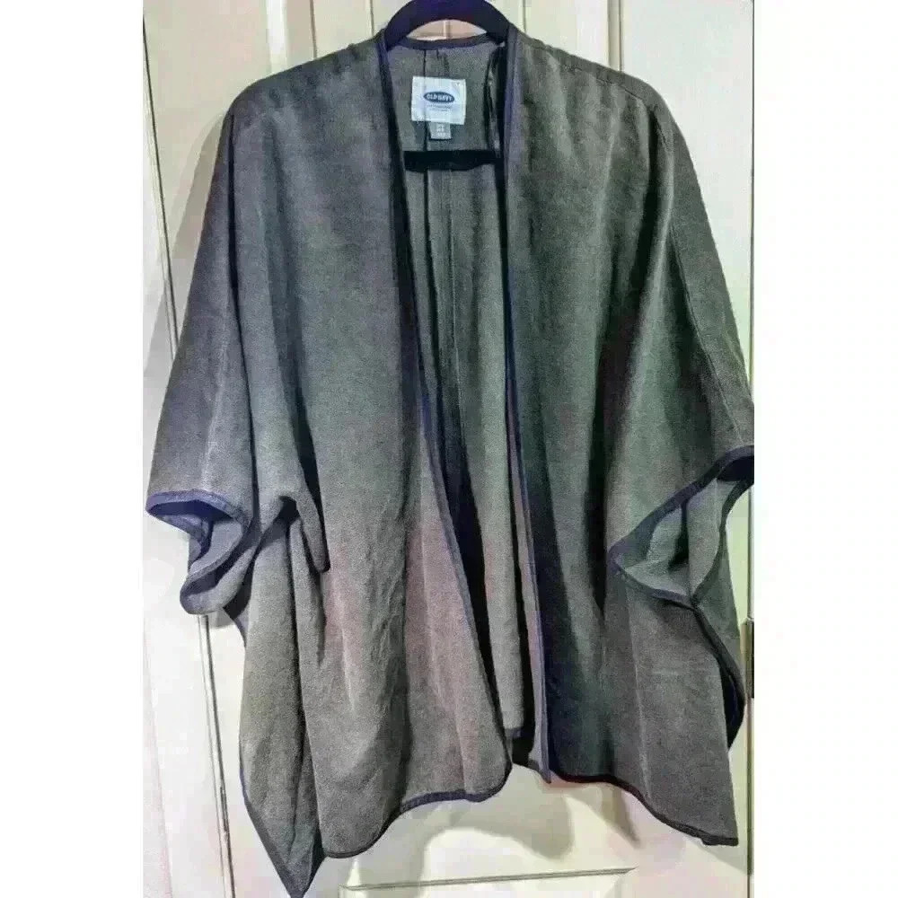 Old Navy San Francisco Cape Olive Green Open Cardigan Women M-L